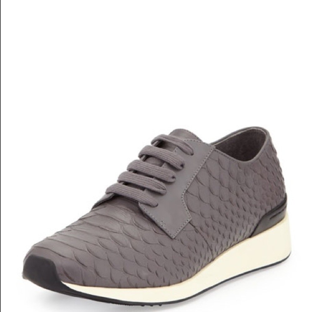 Vince Rayner Python-Print Trainer Sneaker, Ceramic - image 1